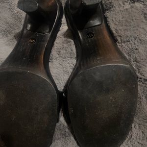 Gucci slides with heal. Brand new, never worn